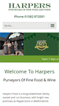 Mobile Screenshot of harpersfood.co.uk